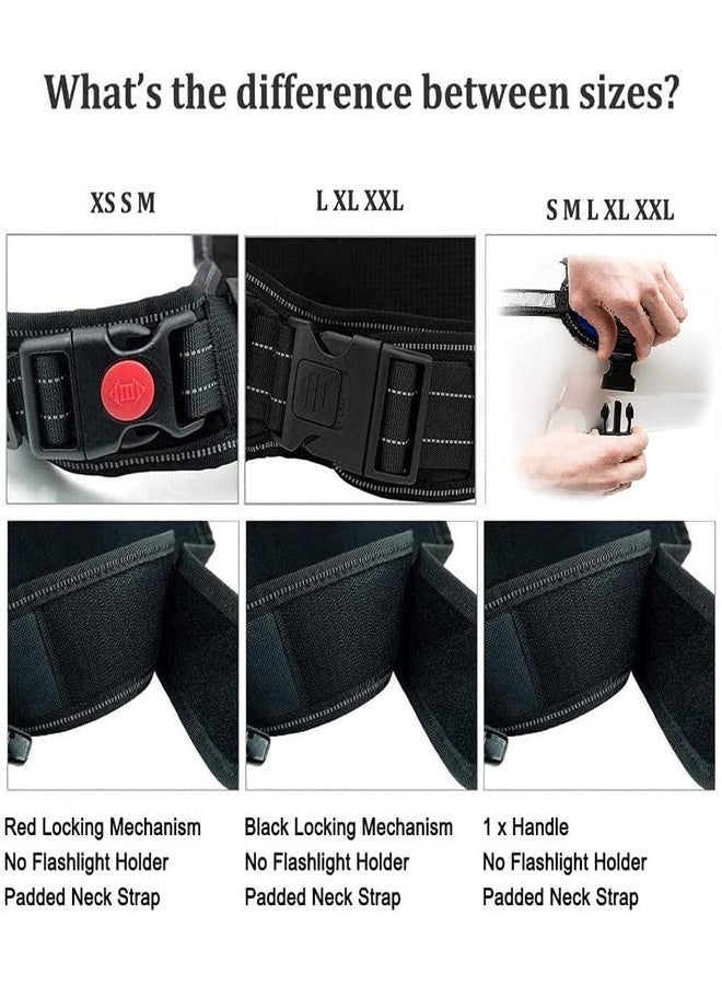 Pups&Pets Dog K9 Police Harness Dog Vest with Hook and Loop Straps and Handle and Adjustable (XL- 28-38 Inch Girth, Black). - Image 2